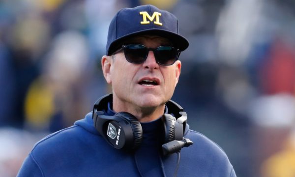 Jim Harbaugh in sunglasses