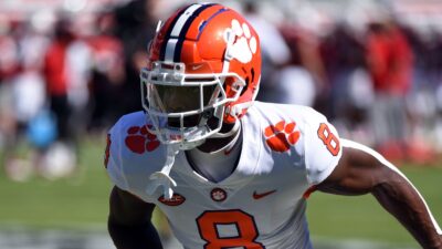 Justyn Ross on the field