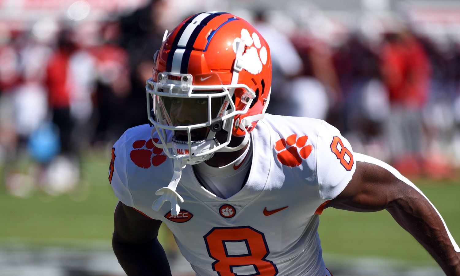 Justyn Ross on the field