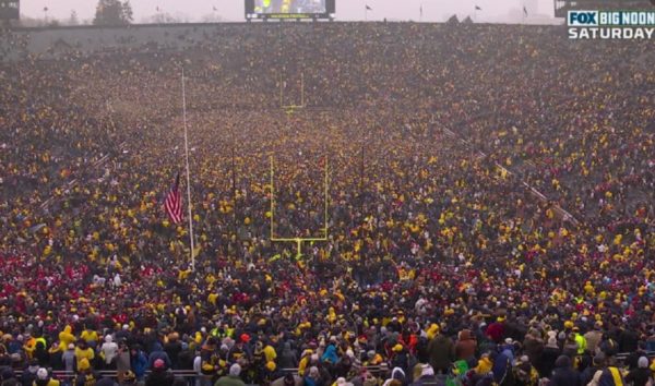 Michigan fans celebrate