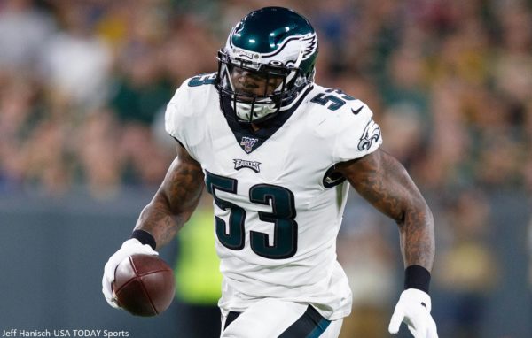 Nigel Bradham with the Eagles