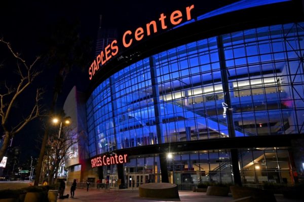 The outside of Staples Center