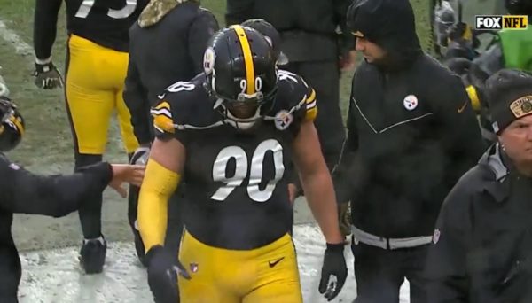 TJ Watt hobbles to the sideline