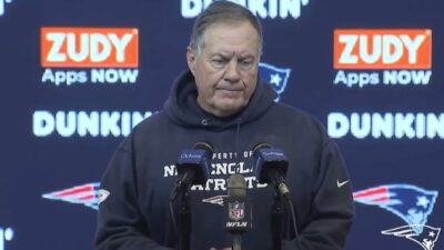 Bill Belichick fields a question