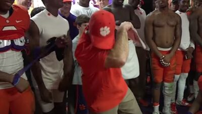 Dabo Swinney dances