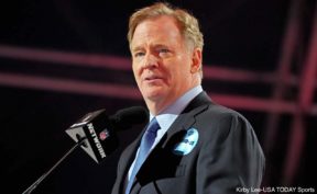 Roger Goodell at a press conference