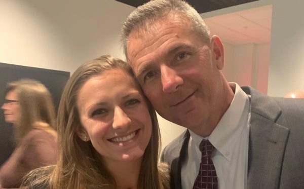 Urban Meyer poses with his daughter Gigi