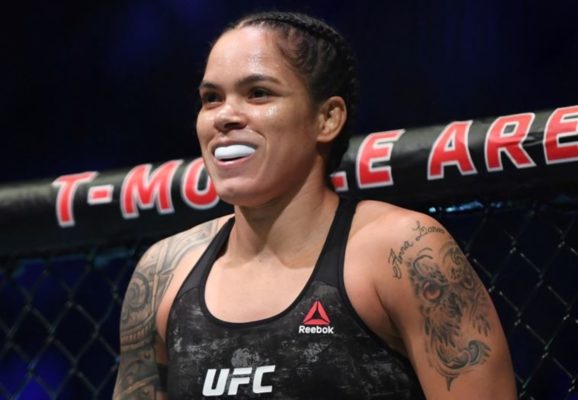 Amanda Nunes in the Octagon