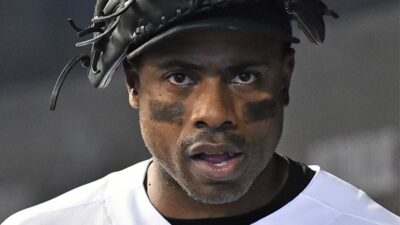 Curtis Granderson in the dugout
