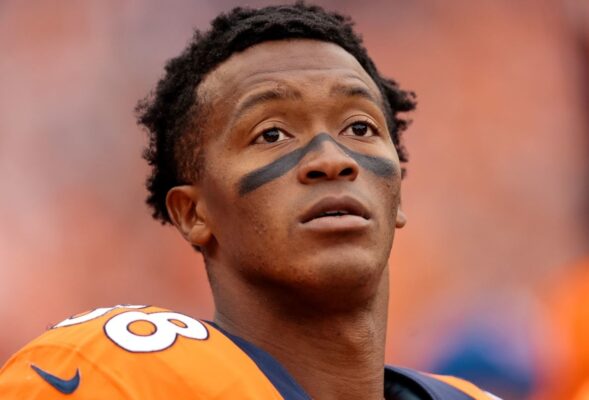 Demaryius Thomas looking on