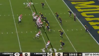 Georgia against Michigan