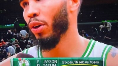 A Jayson Tatum-Joel Embiid graphic