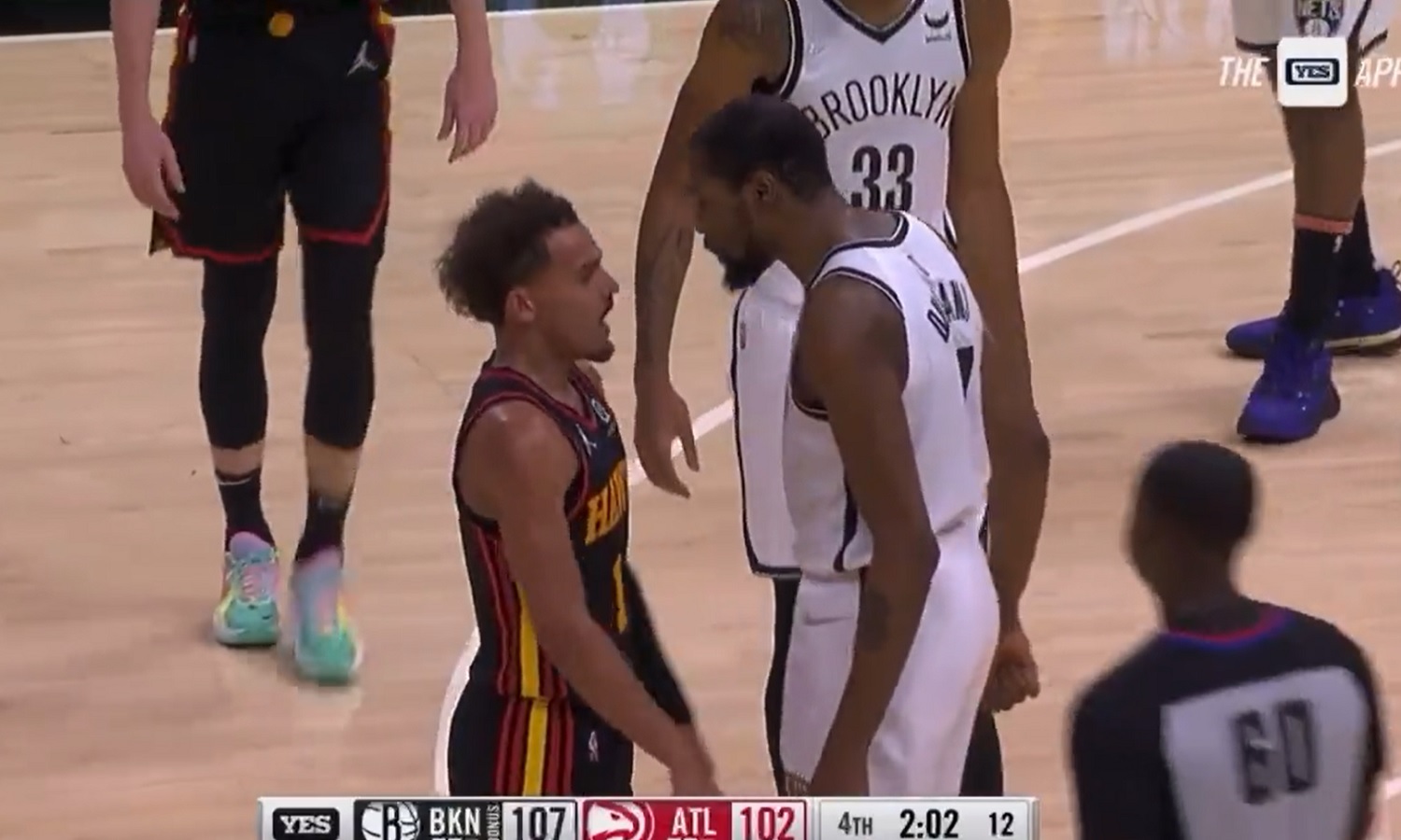 Kevin Durant explains heated moment with Trae Young
