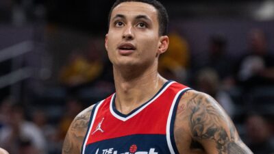 Kyle Kuzma in a Wizards jersey