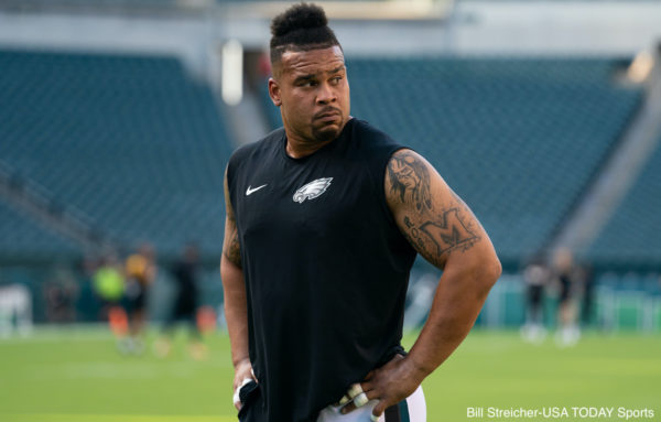 Brandon Brooks on the field