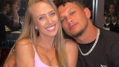 Patrick Mahomes with his girlfriend Brittany Matthews
