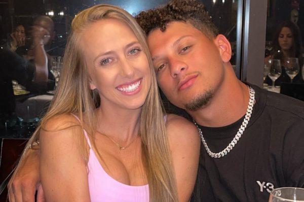 Patrick Mahomes with his girlfriend Brittany Matthews