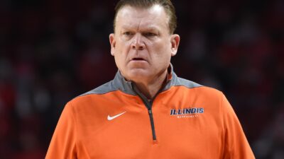 Brad Underwood in Illinois gear
