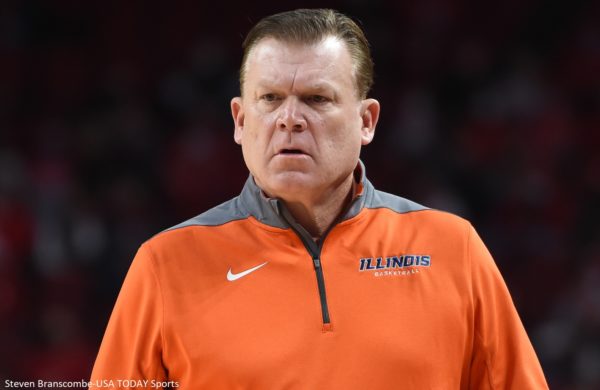 Brad Underwood in Illinois gear