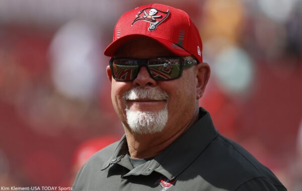 Bruce Arians smiling