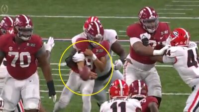 Bryce Young throws incompletion