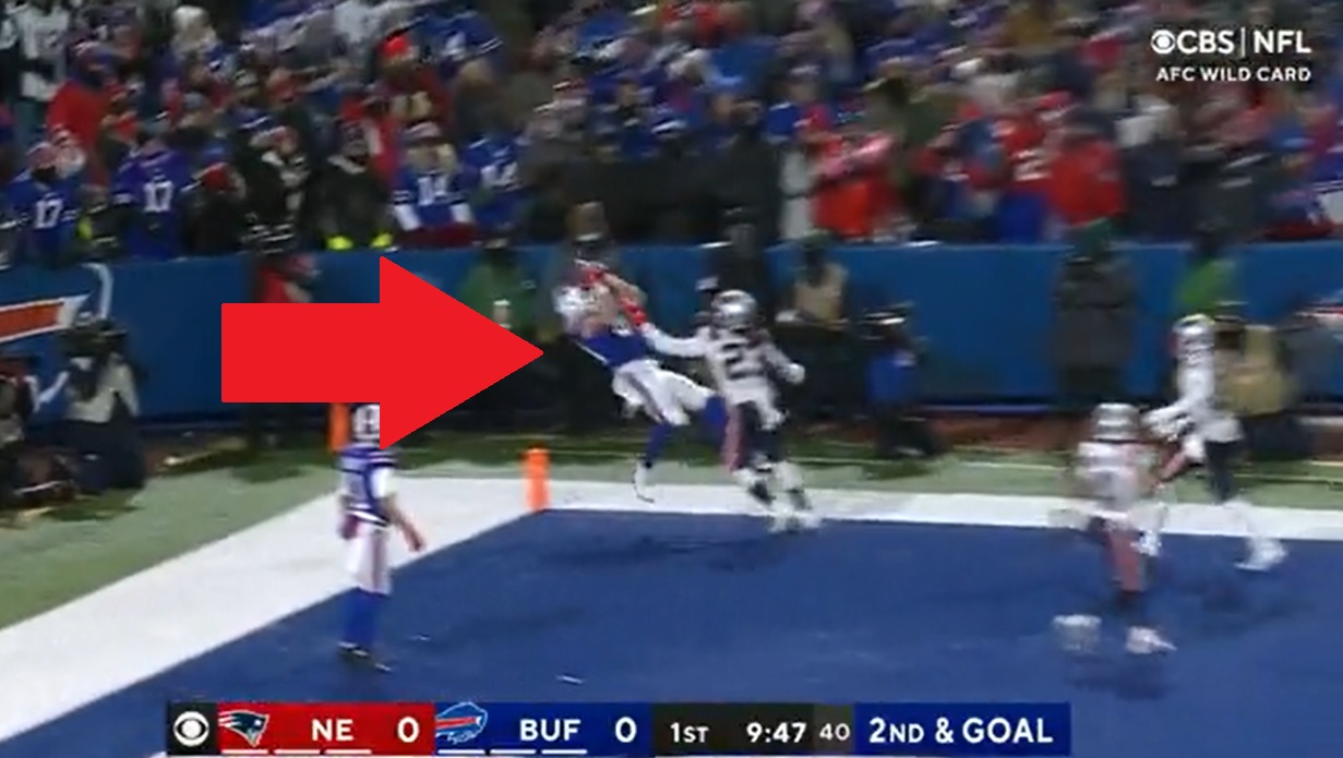 WATCH: Josh Allen finds Dawson Knox for improbable TD vs. Patriots