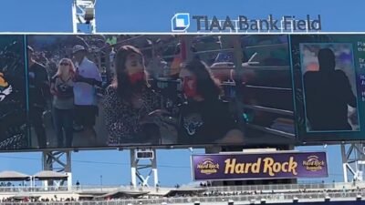 A trivia question during a Jags game