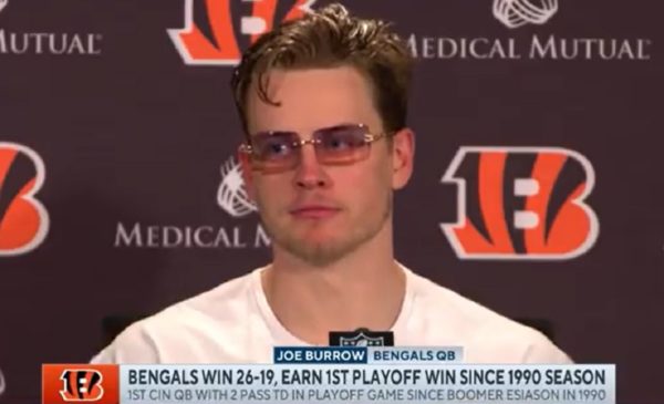 Joe Burrow goes viral for his sunglasses at press conference after game