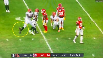 Joe Mixon leaves a ball