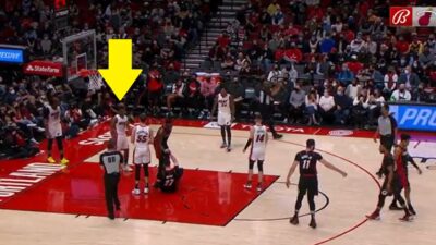 Kyle Lowry with a ref