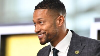 Marcus Freeman smiling