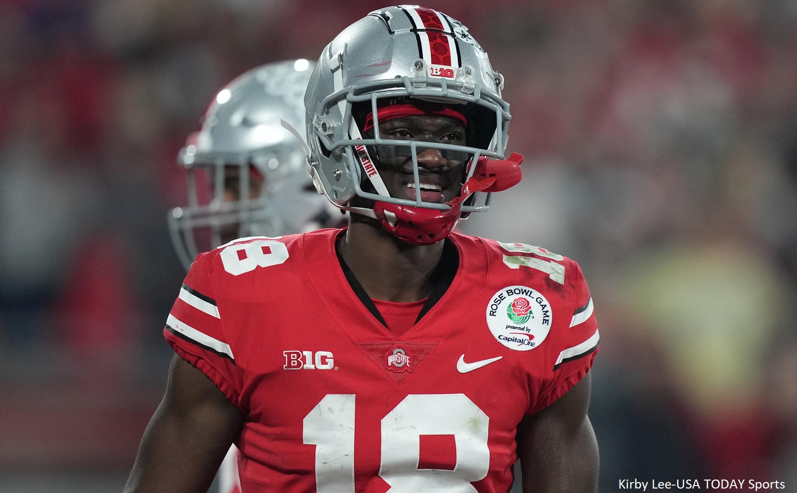 Ohio State WR Marvin Harrison Jr. Played With An Apple Watch and Louis  Vuitton Cleats