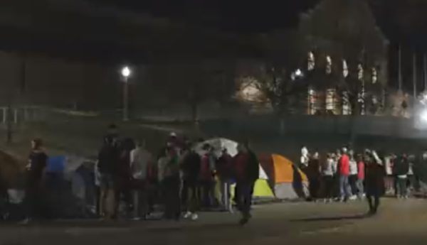 Texas Tech fans camp out