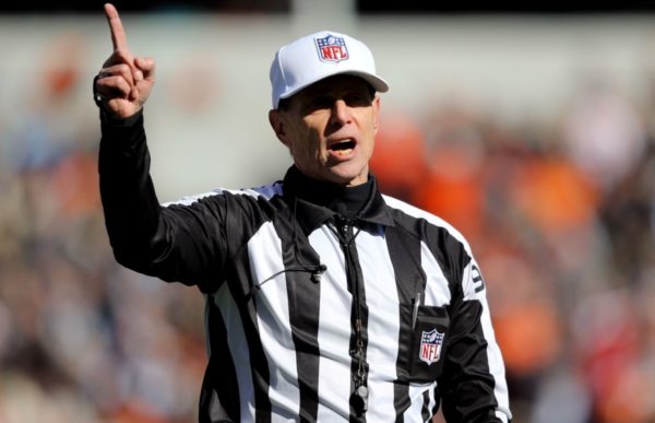 NFL ref Tony Corrente making a call