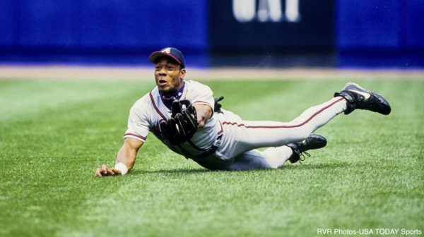 Gerald Williams makes a diving catch