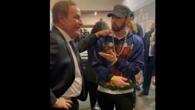Al Michaels with Eminem
