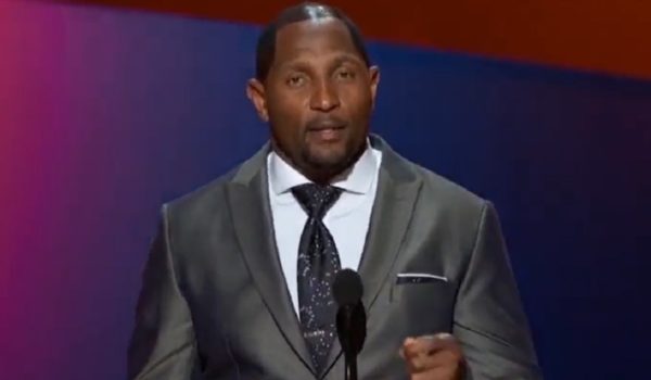 Ray Lewis has shiny hair