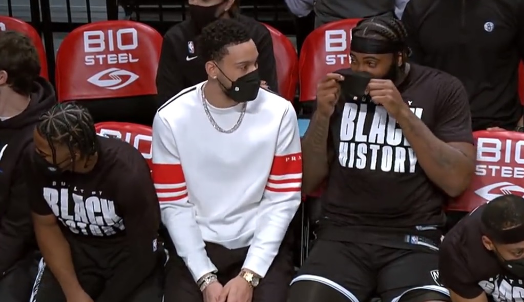 Ben Simmons Makes Notable Appearance On Nets' Bench During Game