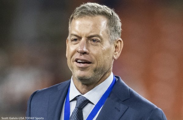 Troy Aikman in a suit