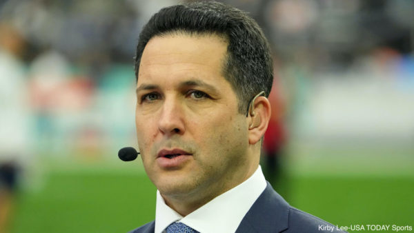 Adam Schefter on the field