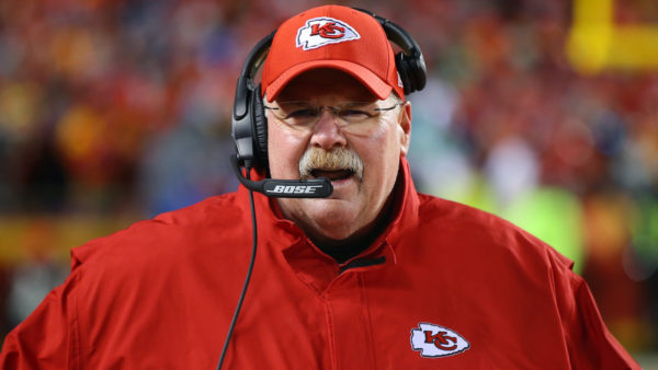 Chiefs coach Andy Reid on the sideline