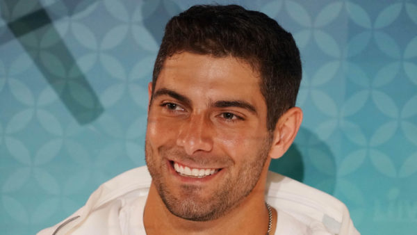 Jimmy Garoppolo at a press conference