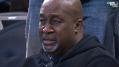 Matthew Lee's father crying