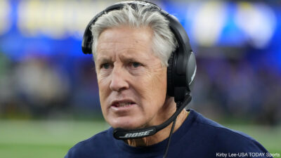 Pete Carroll coaches the Seahawks