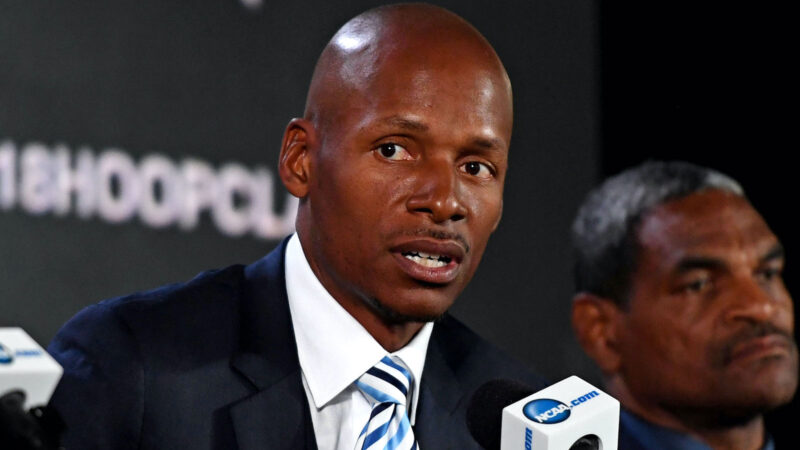 Ray Allen at a press conference