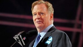 Roger Goodell at a press conference