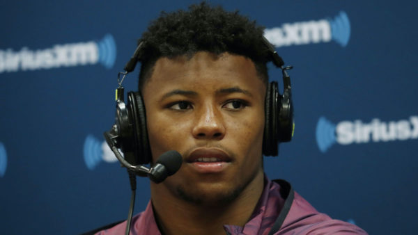 Saquon Barkley during a radio interview