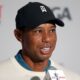 Tiger Woods at a press conference