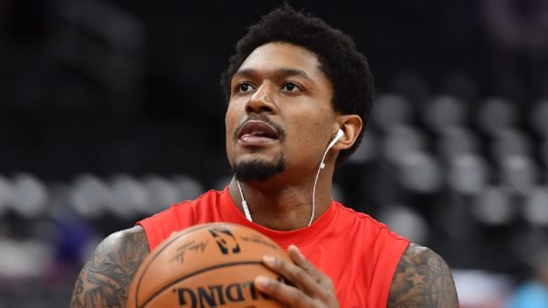 Bradley Beal holding a ball