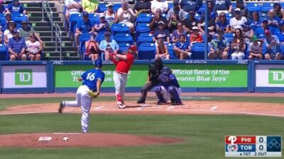 Bryce Harper swings